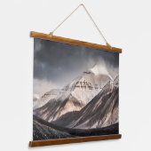 Svalbard Mountain Wandteppich Mit Holzrahmen (Gewinkelt)