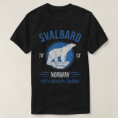 Svalbard Norwegen Arctic Circle Polar Bear T - Shi T-Shirt (Design vorne)
