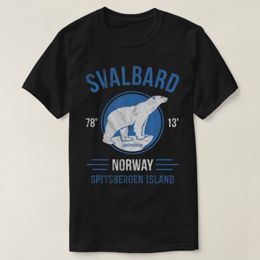 Svalbard Norwegen Arctic Circle Polar Bear T - Shi T-Shirt (Design vorne)