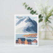 Svalbard Norwegen Berühmter Reiseort Postkarte (Stehend Vorderseite)