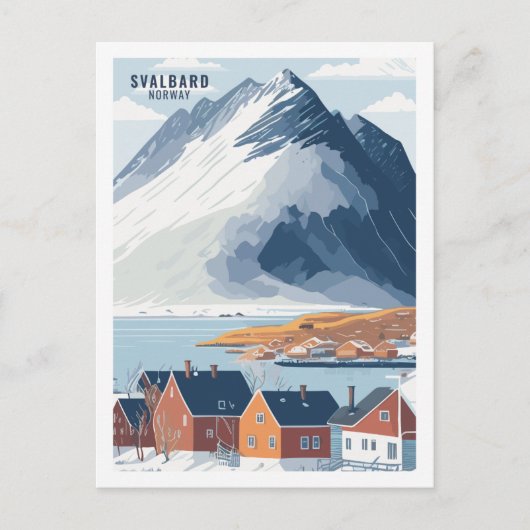 Svalbard Norwegen Berühmter Reiseort Postkarte (Vorderseite)
