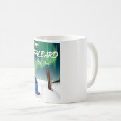 Svalbard Norwegen Nordlichtplakat Kaffeetasse (VorderseiteRechts)