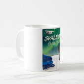 Svalbard Norwegen Nordlichtplakat Kaffeetasse (Vorderseite Links)