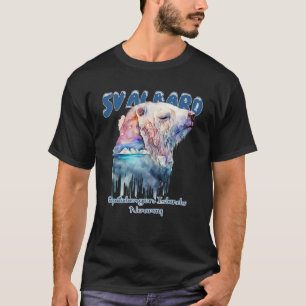 Svalbard Norwegen Spitzbergen Polar Bear Northern  T-Shirt