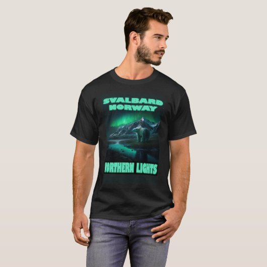 Svalbard Norwegen Spitzbergen Polar Bear Northern T-Shirt (Vorne ganz)
