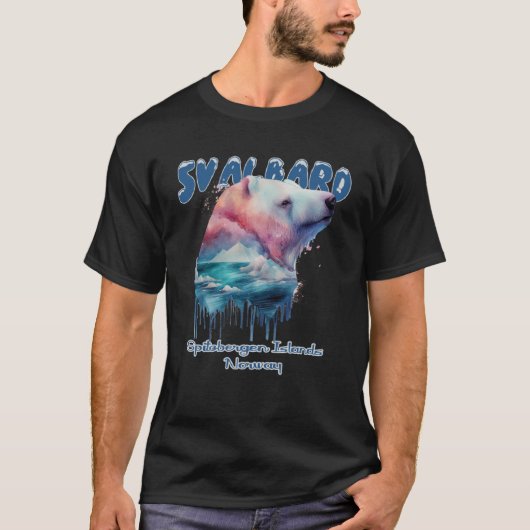 Svalbard Norwegen Spitzbergen Polar Bear Northern  T-Shirt (Vorderseite)