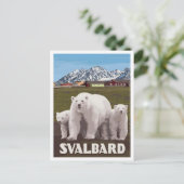 Svalbard Norwegen Vintage Reise Postkarte (Stehend Vorderseite)