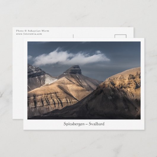 Svalbard Postkarte (Vorne/Hinten)