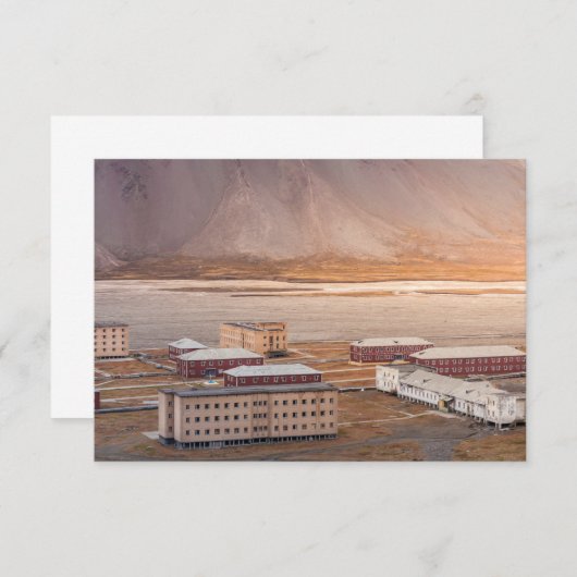 Svalbard Pyramiden Card (Vorne/Hinten)