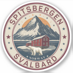 Svalbard Spitsbergen Artistic polar, Norwegen Aufkleber