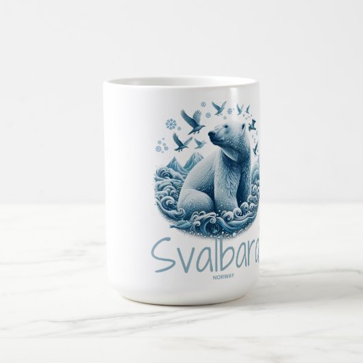 Svalbard Spitsbergen Artistic polar, Norwegen Kaffeetasse (Mittel)