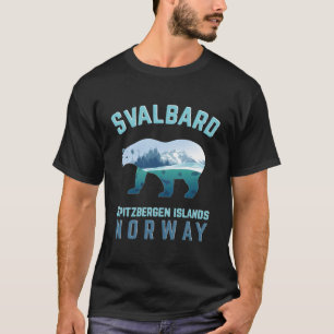 Svalbard Spitzbergen Inseln Norwegen Fjorde mit Po T-Shirt