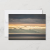 Svalbard Sunset Landscape Foto Card (Vorderseite)