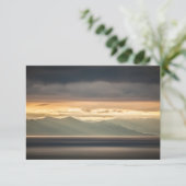 Svalbard Sunset Landscape Foto Card (Stehend Vorderseite)