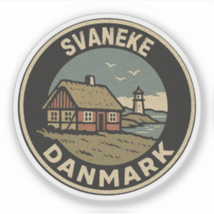 Svaneke, Dänemark Danmark Aufkleber