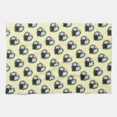 Svart Hona Black Chicken Wreath Weihnachten Geschirrtuch (Horizontal)