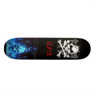 svart, Schädelknochen, BlueFireSkullSign, Skateboard
