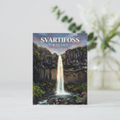 Svartifoss Island Postkarte (Stehend Vorderseite)