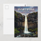 Svartifoss Island Postkarte (Vorne/Hinten)
