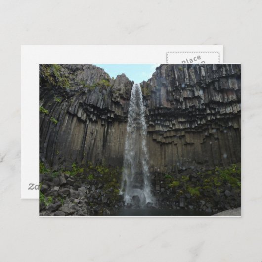 Svartifoss Postkarte (Vorne/Hinten)