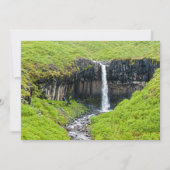 Svartifoss Wasserfall im Skaftafell - Island Einladung (Vorderseite)