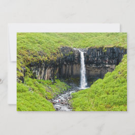 Svartifoss Wasserfall im Skaftafell - Island Einladung