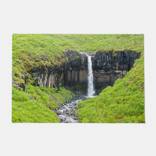 Svartifoss Wasserfall im Skaftafell - Island Fußmatte