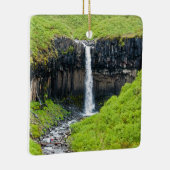 Svartifoss Wasserfall im Skaftafell - Island Keramikornament (Rechts)