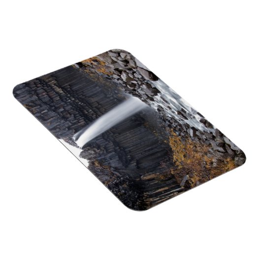 Svartifoss Wasserfall in Island, rechteckiger Magn Magnet (Rechte Seite)