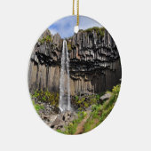 Svartifoss Wasserfall, Island Keramikornament (Rechts)