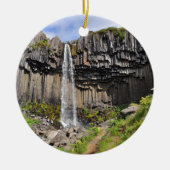 Svartifoss Wasserfall, Island Keramikornament (Vorne)