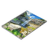Svartifoss Wasserfall, Island Notizblock (Linke Seite)