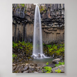 Svartifoss-Wasserfall Poster