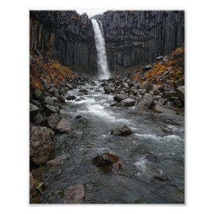Svartifoss watervall in Island Foto print