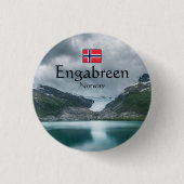 Svartisen Glacier Norwegen Button (Vorderseite)