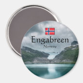 Svartisen Glacier Norwegen Magnet (Vorderseite/Rückseite)