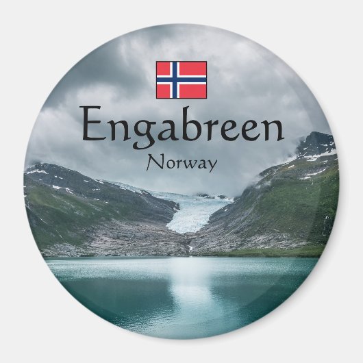 Svartisen Glacier Norwegen Magnet (Vorne)