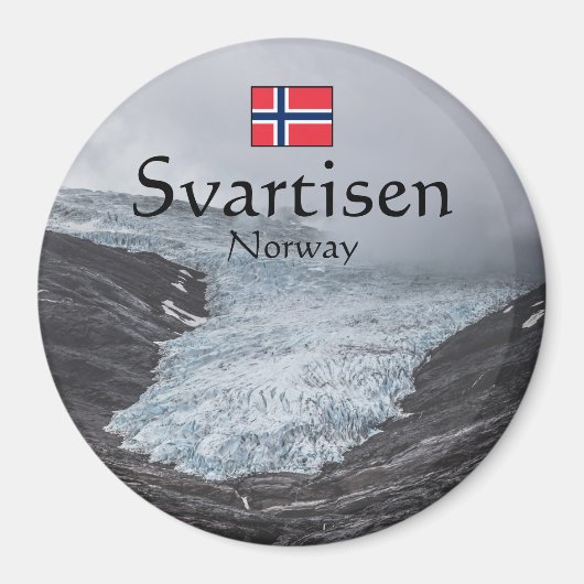 Svartisen Glacier Norwegen Magnet (Vorne)