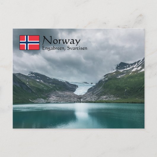 Svartisen Glacier Norwegen Postkarte (Vorderseite)