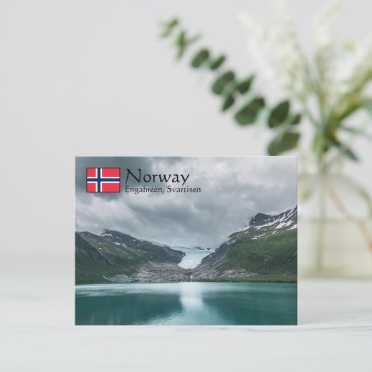 Svartisen Glacier Norwegen Postkarte (Stehend Vorderseite)