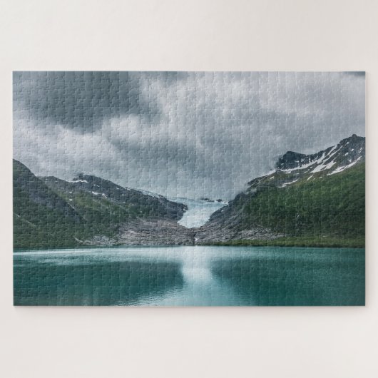 Svartisen Glacier Norwegen Puzzle (Horizontal)