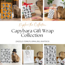 Capybara Gift Wrap Collection