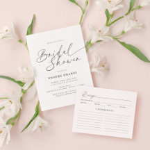 Elegant Handwritten Script Bridal Shower