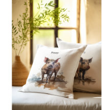 Playful Piglet Watercolor Collection