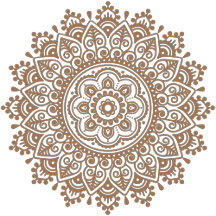 Henna and Cream Mandala