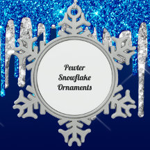 Pewter Snowflake Ornaments