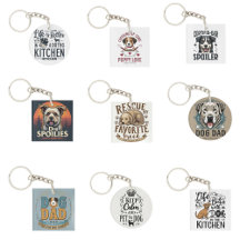 Dog Dad / Dog Mom Keychains