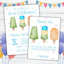 Boys Summer Popsicle Birthday Party Supplies