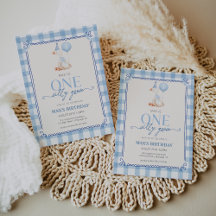 Silly Goose Blue Gingham Collection 