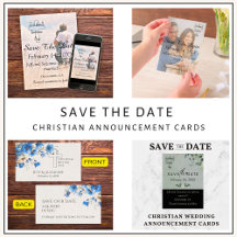Save The Date Christian Announcement Cards